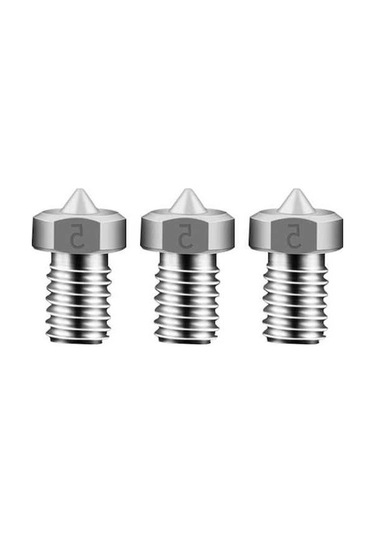 Moly Yunboo Aibecy V6 Titanyum Allüminyum Nozzle Seti - 1.75mm Filament İçin 0.5mm Çaplı 3 Adet - Dayanıklı Uçlar