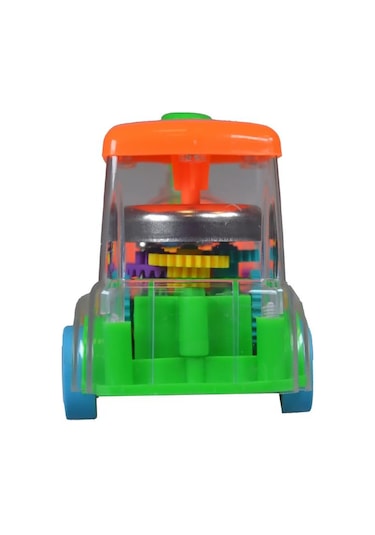 Ctoy Işıklı Sesli Şeffaf Tren Turuncu