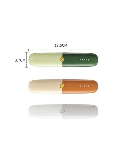 2'si Evde Çift Başlı Çok İşlevli Portatif Meyve Bıçağı Soyucu Turuncu Diğer