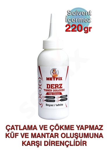 Metfix Derz Tamir Dolgusu 220gr Beyaz Beyaz