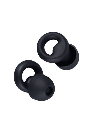 Gürültü Önleyici Kulak Tıkacı - Siyah Silikon, 1 Çift