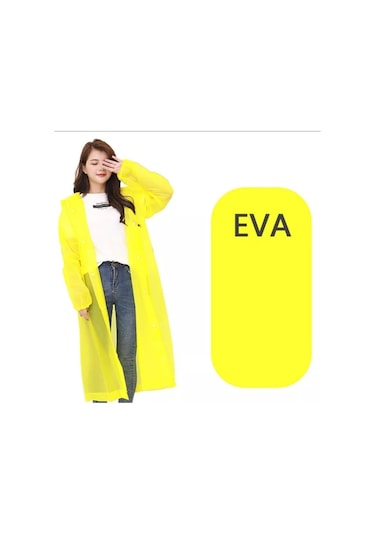 Marlux Eva Trend Unisex Siyah Yağmurlık