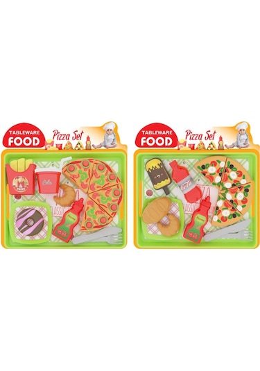 Uçar Oyuncak Tableware Food Tepsili Pizza Set