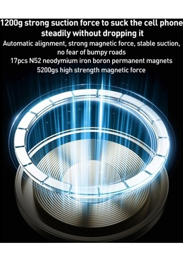 Wondernest Momax Move Evrensel Şeffaf Manyetik Araç Tutucu Hava Çıkışlı Altın Altın