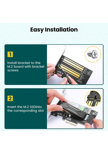Ugreen 70504 Pcıe M2 Adaptörü Genişletme Kartı