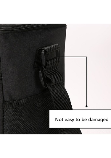 Yaozixa Siyah Isı Saklama Çantası - Isıtma-sojutma Fonksiyonu, Su Geçirmez, Çok Amaçlı: İş, Kamp, Piknik, Yemek Taşıma Siyah