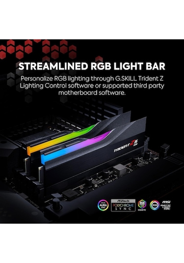 Gskill F5-6800J3446F48GX2-TZ5RK 96 GB (2x48) Trident Z5 RGB 6800 MHz CL34 DDR5 Ram