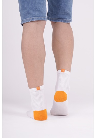 The Socks Company 3 Çift Erkek Beyaz Tenis Çorabı 23SDCR976P Beyaz