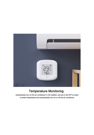 Lemestar Zigbee Akıllı Sıcaklık Nem Sensörü - Otomatik Cihaz Bağlantısı, Uygulama Kontrolü, Özel Alarm Ayarları, Bebek Modu Gateway Gereklidir