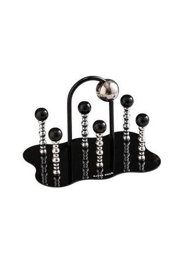 Trendooze 6 Süzgeci Yemek Masası Bardak Kurutma Rafı Ters Ofis Siyah Siyah