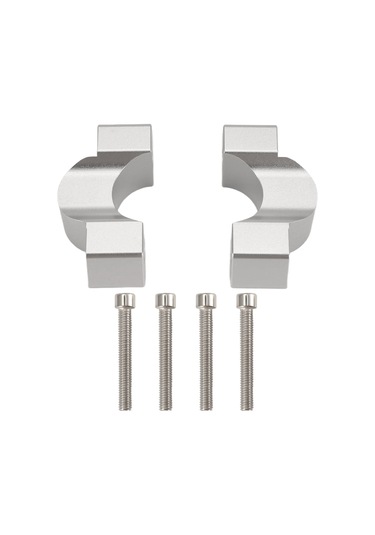 Xurunkeji Bmw F900gs Adventure F900 Gs Adv 2023-,b İçin Motosiklet Aksesuarları Gidon Yükseltici Sürükleme Gidonu Kelepçesi Uzatma Adaptörü Gümüş