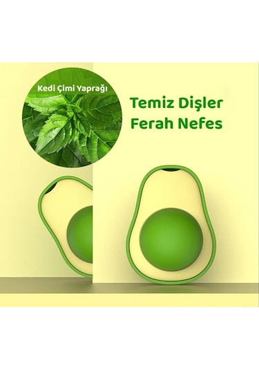 Eft Pet Avokado Catnip Avokado Kedi Çimi Topu Avokado Kedi Nanesi Oyuncağı