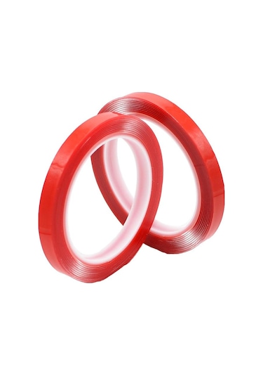 3/5/8/10/12/15/20/30/35mm Çift Taraflı Yapışkan Bant Akrilik Şeffaf Hiçbir Iz Etiket Led Şerit Araba Sabit Tablet Sabit 50m-0.2mmx4mm