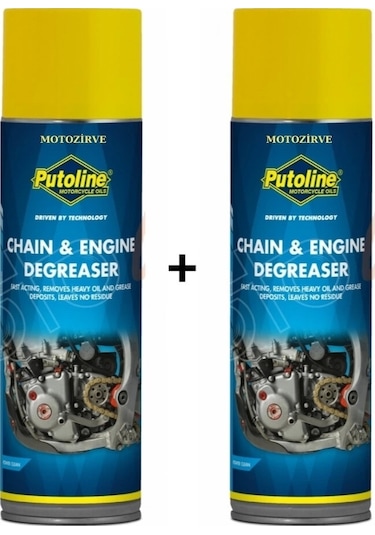 Putoline Chain Engine Degrease Zincir Temizlik Spreyi 500 Ml 2 Adet