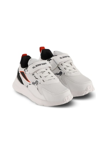 Slazenger KASHI KTN Çocuk Cırt Cırtlı Beyaz Sneaker