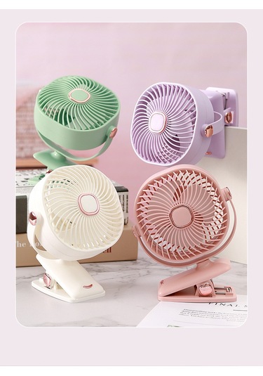 Jian Fan Masaüstü Usb Klip Fan Beyaz