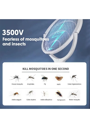 Hızlı Şarjlı Böcek Öldürücü Sinek Sinekliği, Güvenli Yalıtımlı