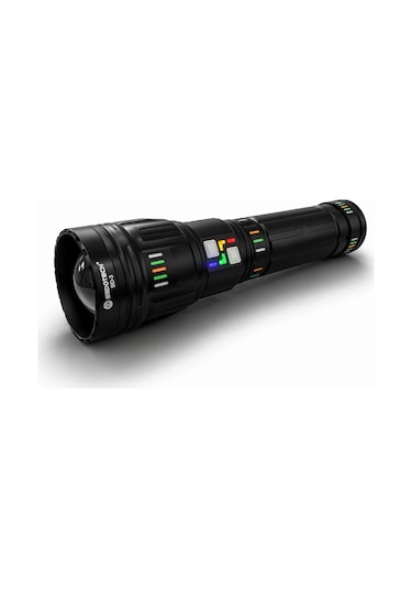 Bedotech Bd-3 60w Tg Led Alüminyum Alaşımlı Zoomlu Type-c Renkli Pil Göstergeli Şarjlı El Feneri Açık Lacivert