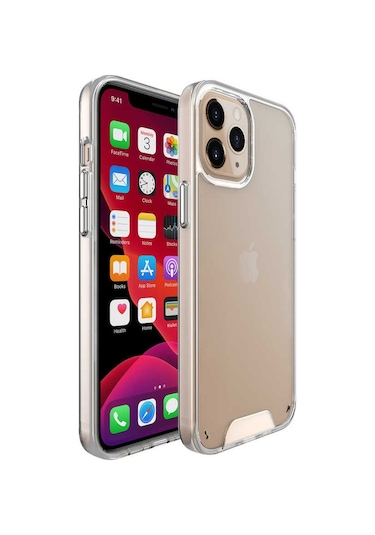 Noktaks - iPhone Uyumlu 14 Pro - Kılıf Koruyucu Tatlı Sert Gard Silikon - Renksiz