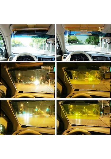 Techtic 2in1 Hd Vizör Araç İçi Güneş Işığı Önleyici Gece&GünDüz