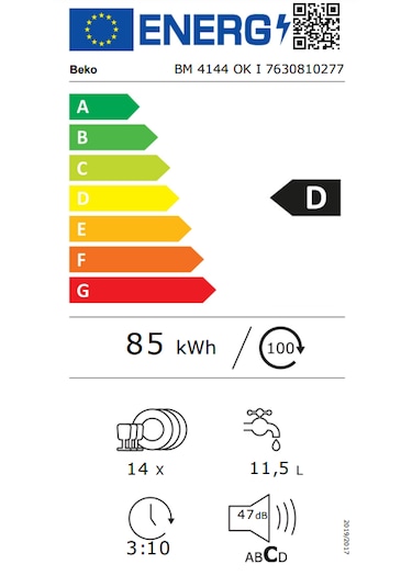 Beko BM 4144 OK I 4 Programlı 14 Kişilik Bulaşık Makinesi