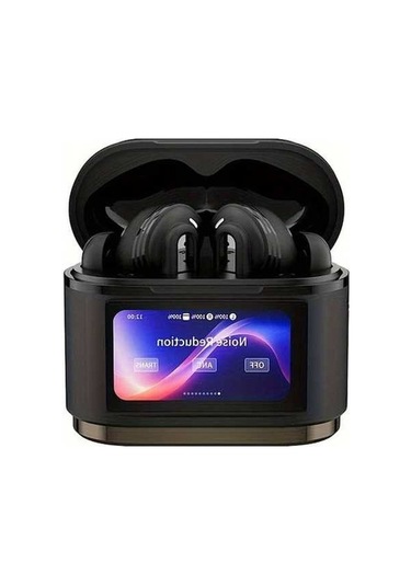 Tongxida Tozohashzhe Siyah Akıllı Çeviri Kulaklık 144 Dil Lcd Ekran Uzun Pil Ömrü Usb C Şarj