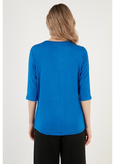 Lela Bisiklet Yaka Truvakar Kol Bayan Bluz 5861416Y Saks