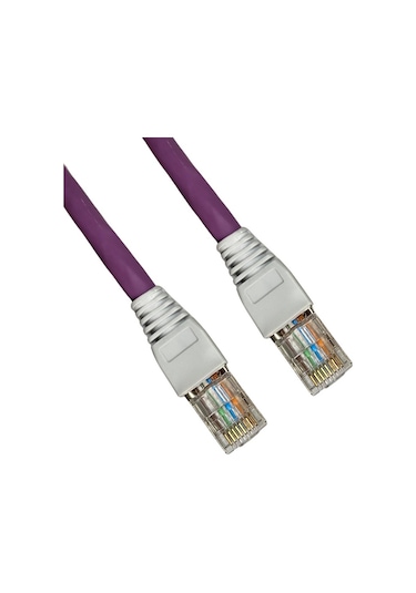 Cat7 Patch Kablo 7 Metre U/utp Lszh %100 Saf Bakır Cu/cu 10 Gigabit 600mhz - Mor