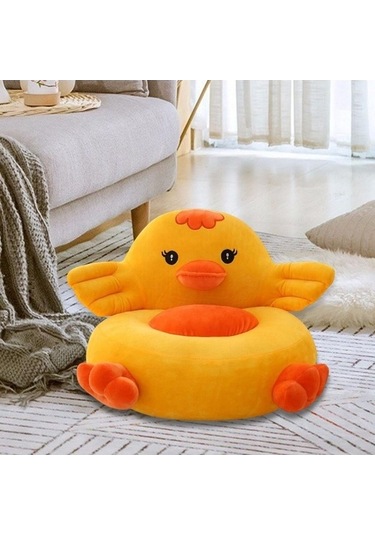 Flybuy Çocuk Koltuğu Bosphorusboutique Sarı Ördek Koltuğu, Karikatür Kanepe, Hayvan Tasarımı, Çok Renkli, 6-8 Yaş Çocuklar İçin Çok Renkli