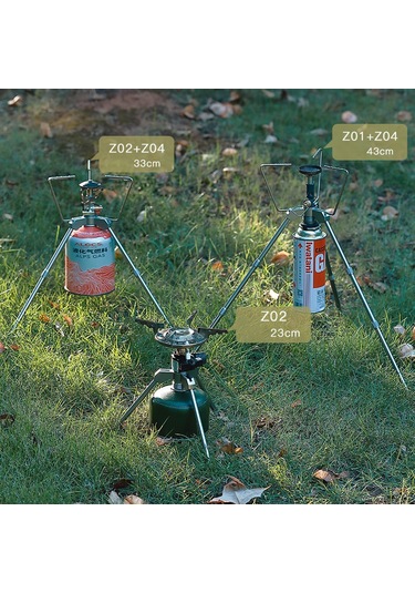 Homyl Z04 Gaz Tankı Için Uzatma Direği Sırt Çantasıyla Kamp Gümüş