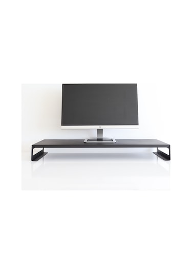 Hansdo İkili Metal Monitör Standı Siyah