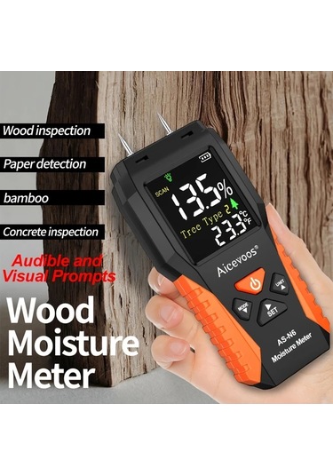 Motion003 Aicevoos Dijital Ahsap Nem Olcer N6 Igne Tipi Su Kacak Dedektor Lcd Ekran Nem Test Ci