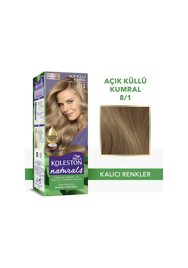 Koleston Naturals Boya 8/1 Açık Küllü Kumral