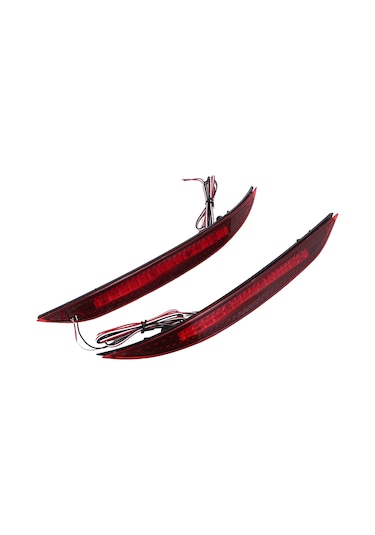 Leasetake Adet Araba Kırmızı Len Led Arka Tampon Reflektörü Led Fren Lambası Arka Sis Lambası Kia K3 Cerato Forte 2012-2016