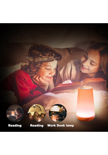 Springsun Rgb Renkli Dokunmatik Ve Uzaktan Kumandalı Led Işık - 1-6 Saat Zamanlayıcı, Parlaklık Ayarlanabilir, 1500mah Pil - Yatak Odası, Çadır Ve Seyahat Için Çok Renkli