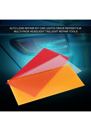 Shineyee Araba Stop Lambası, Sinyal Ve Cam Lens Çatlaklarını, Kasa Kaldırmadan Tamir Eden 3 Renkli Kırmızı, Sarı, Şeffaf Pratik Tamir Seti