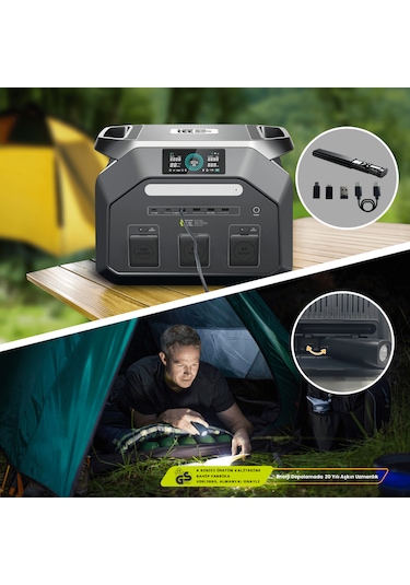 1024wh 3600w Max. Lifepo4 Taşınabilir Güç Kaynağı P1800