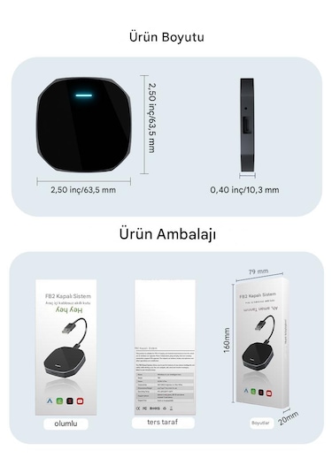 B2 Carplay & Android Auto Youtube Netflix Video Oynatma Kutusu