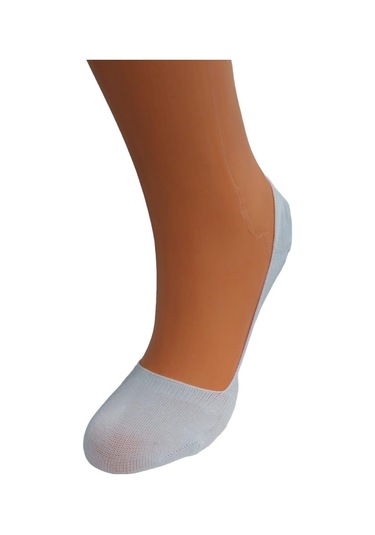 3'lü Kadın Pamuklu Babet Çorap-beyaz Beyaz