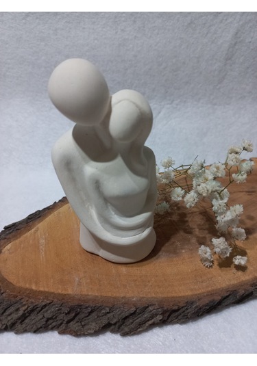 Sarılan Sevgili Biblo Beyaz 01