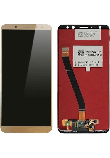Hwi Uyumlu Mate 10 Lite Lcd Ekran Gold Çıtasız