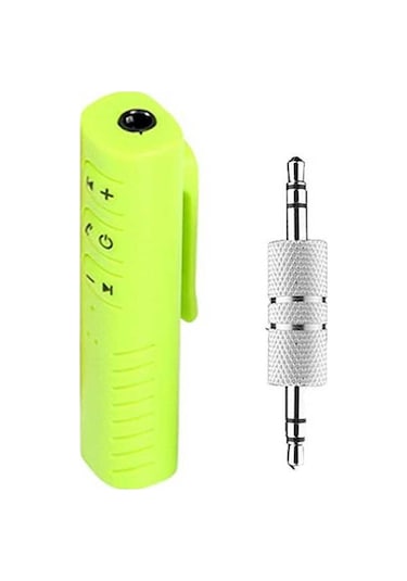 Fortunelane Bluetooth 3.5mm Araç Müzik Alıcısı - Kablosuz, Yeşil Renkli, 3.5mm