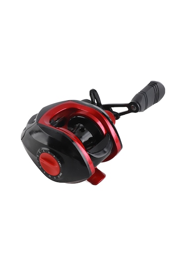 Wezone Kara-kırmızı Su Damla Makinesi 8kg Güçlü Balık Gücü, Paslanmaz Çelik Yataklı, Manyetik Fren Sistemi, Metal Kollü Olta Makinesi Sağ El, 7.2 Hız