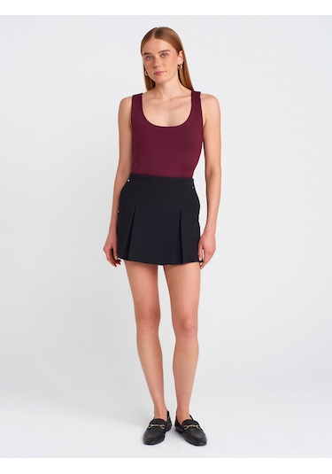 Dilvin 20977 Kalın Askılı Poliamid Atlet-bordo Bordo