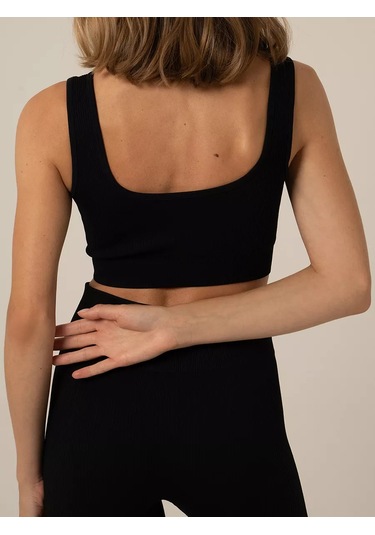 Sima-lend & Sangh Ribanalı Spor Sütyen Fitness İçin 175866584 Siyah