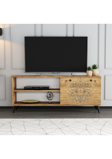 Moxen Mobilya TY3 Desenli Raflı Tv Ünitesi