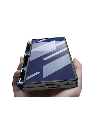 Galaxy Uyumlu Z Fold 7 Kılıf M-magnet Kılıf Siyah