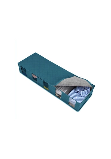 Cbtx Yatak Altı Elbise Saklama Torbaları 5 Bölmeli Elbise Düzenleyici - Mavi