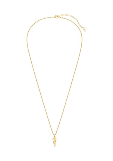 Chocli 18 Ayar Altın Kaplama Denizatı Kolye