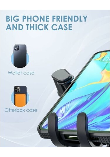 Araba Cep Telefonu Tutucusu, Süper Sağlam, Geliştirilmiş Havalandırma Kancası